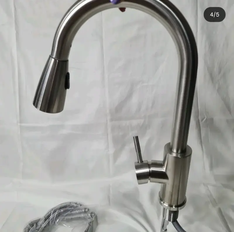 Grifo de cocina extraíble de acero inoxidable - 1