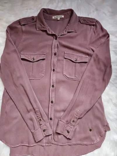 Camisa manga larga color rosa Barbados - miniatura 1