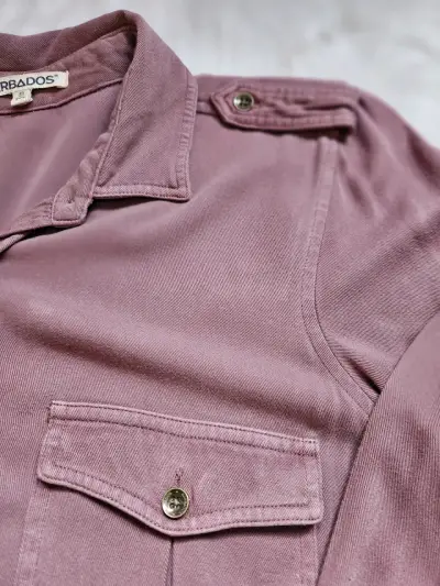 Camisa manga larga color rosa Barbados - miniatura 3