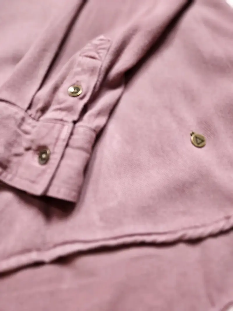 Camisa manga larga color rosa Barbados - 4