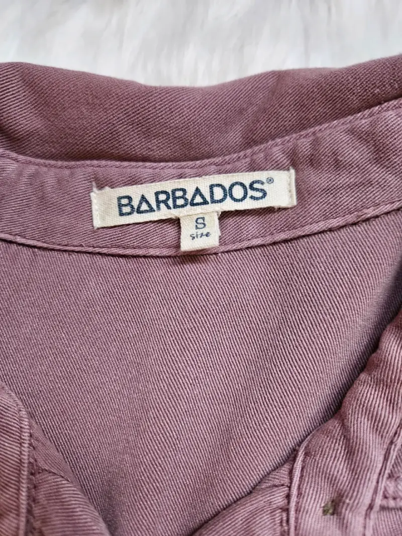 Camisa manga larga color rosa Barbados - 5