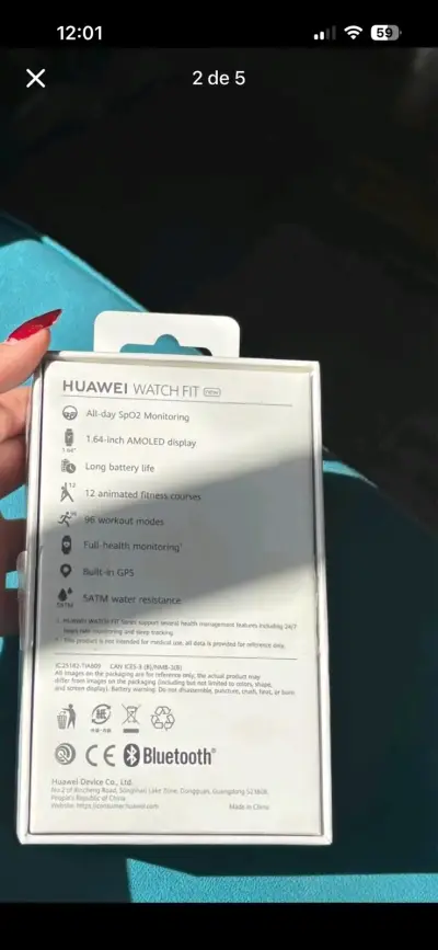 Huawei Watch Fit con pantalla AMOLED y GPS - miniatura 3