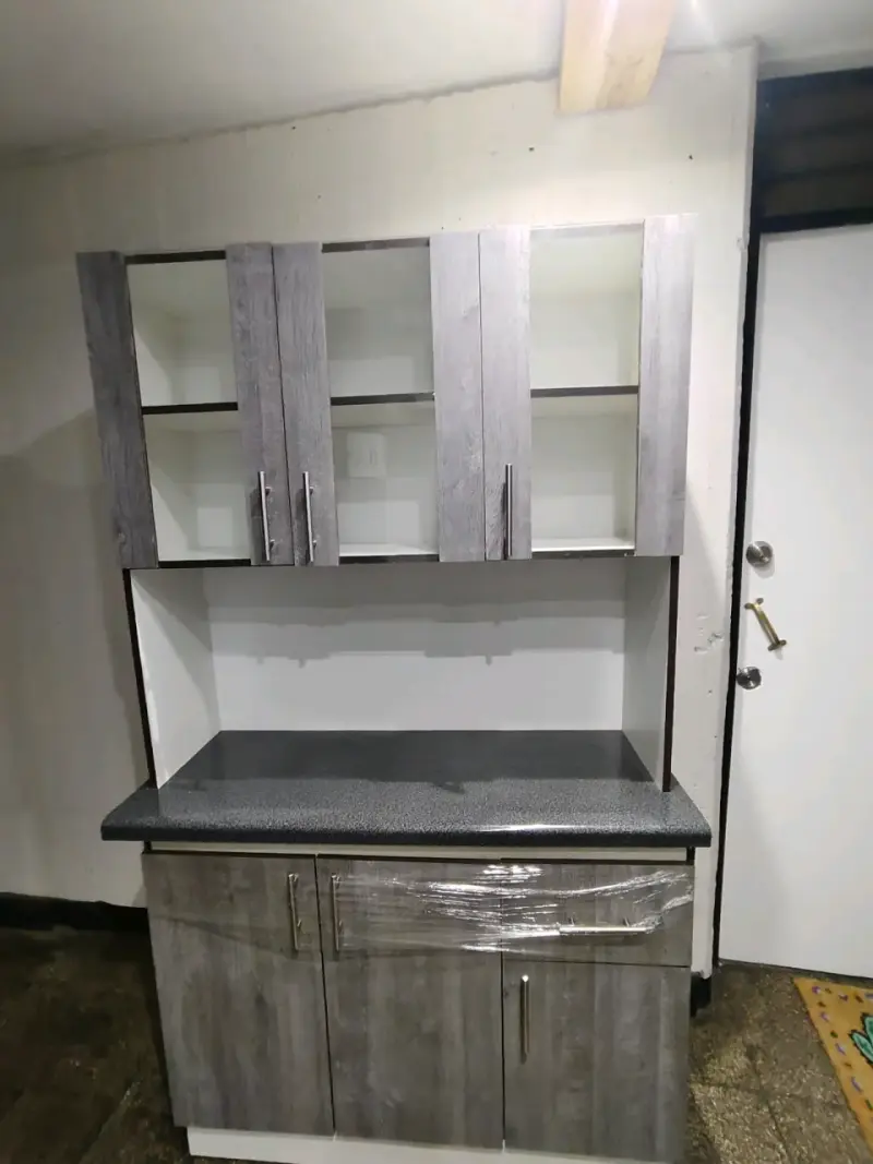 Mueble de cocina con alacena gris moderno - 5