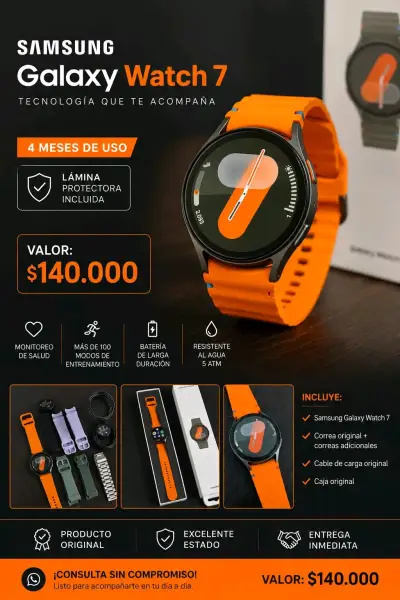 Samsung Galaxy Watch 7 con correas adicionales - miniatura 1