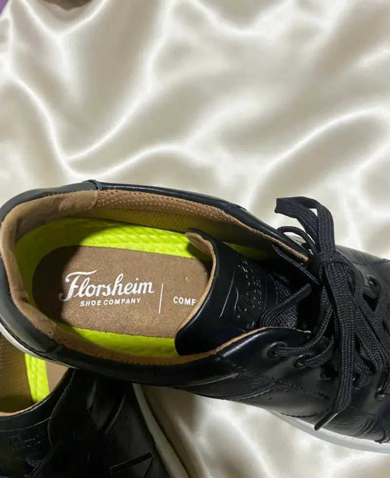 Zapatillas de cuero negro para hombre - 2