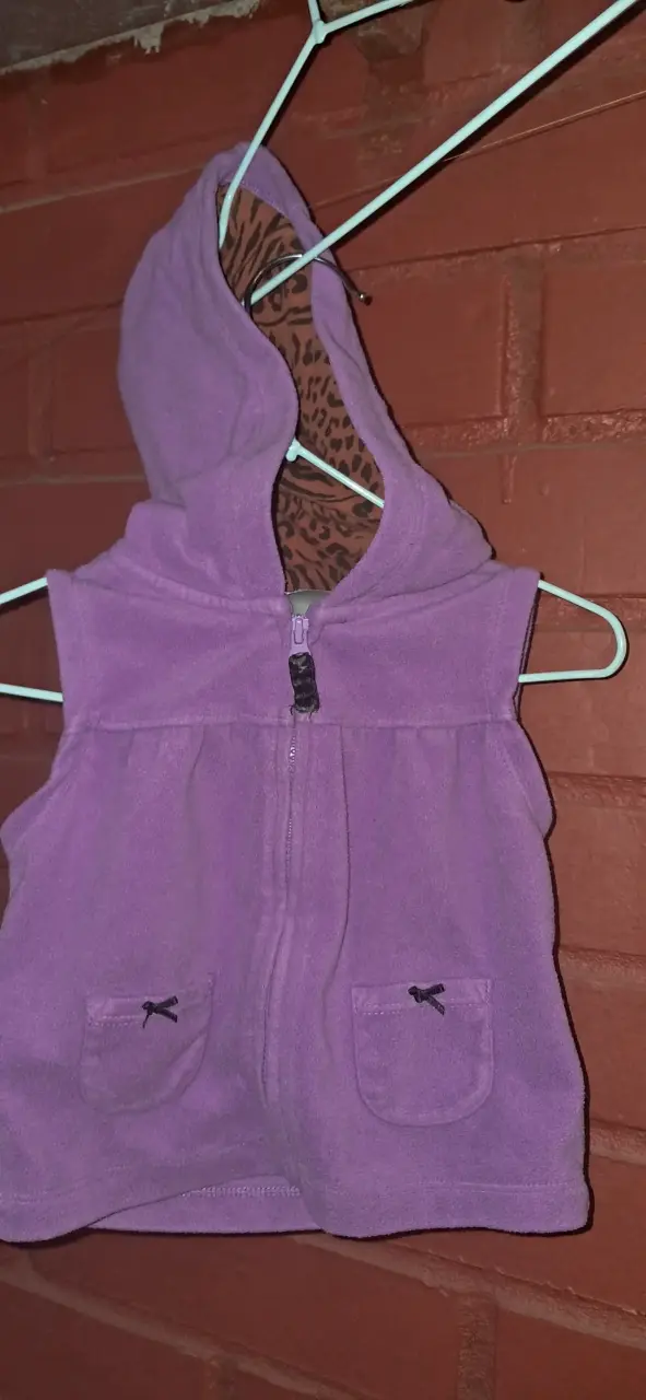 Chaleco sin mangas morado para bebé Carter's - 2