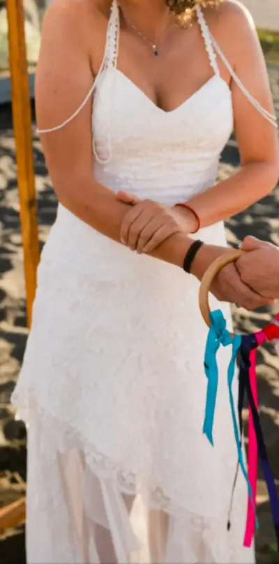 Vestido de novia boho vintage - miniatura 1