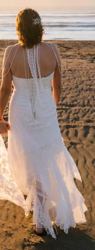 Vestido de novia boho vintage - miniatura 2