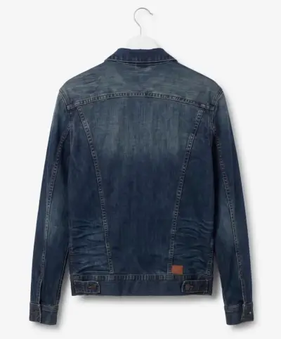 Chaqueta de mezclilla azul para hombre talla M - miniatura 2
