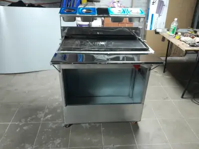 Plancha de acero inoxidable para cocina industrial - miniatura 1