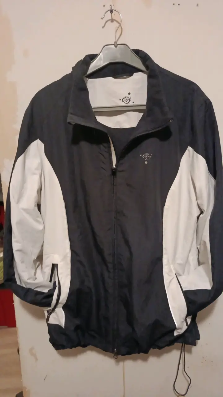 Chaqueta de mujer con mangas de cuero talla L - 2