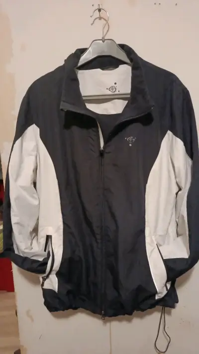 Chaqueta de mujer con mangas de cuero talla L - miniatura 2