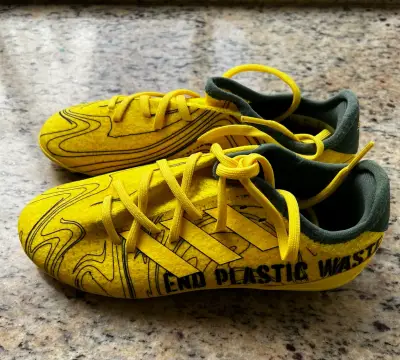 Zapatillas de fútbol amarillas para niños - miniatura 2