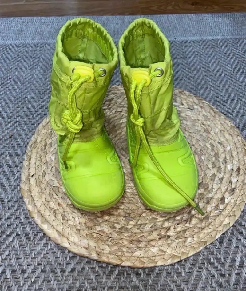 Botas de invierno para niños color verde - 1