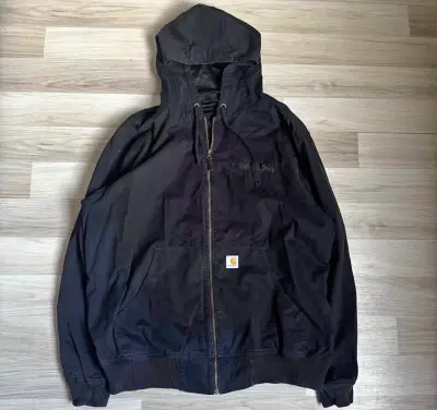 Chaqueta negra con capucha Carhartt - miniatura 1