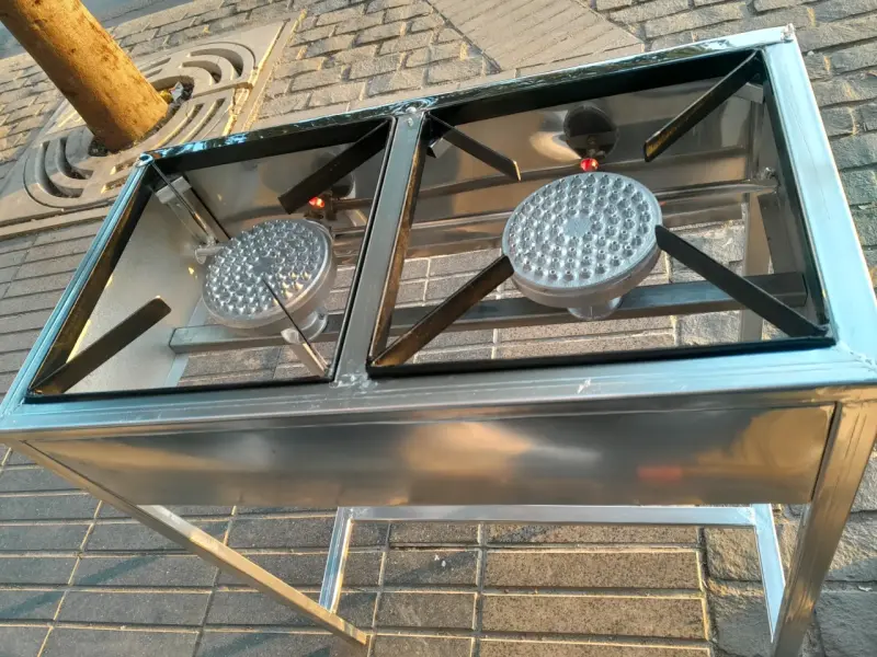 Cocina industrial de dos quemadores a gas - 3