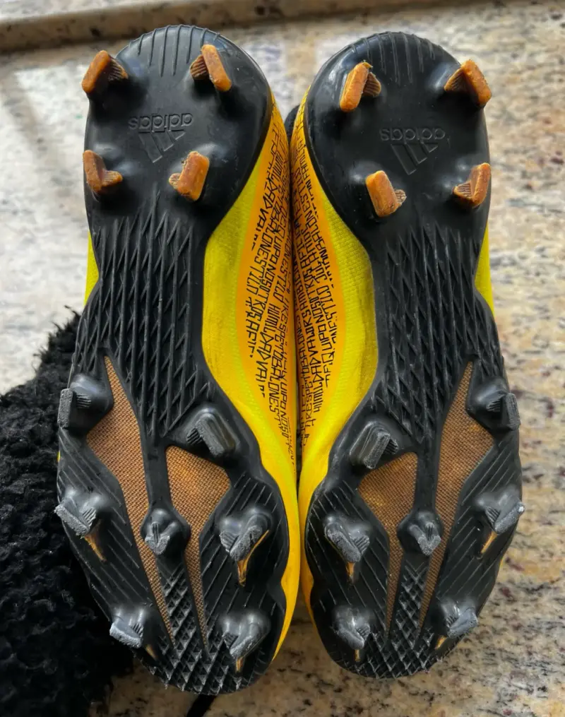 Zapatillas de fútbol Adidas Messi amarillas - 3
