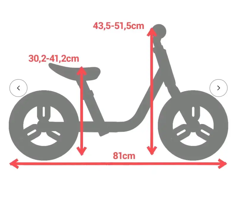 Bicicleta de equilibrio infantil blanca - 6
