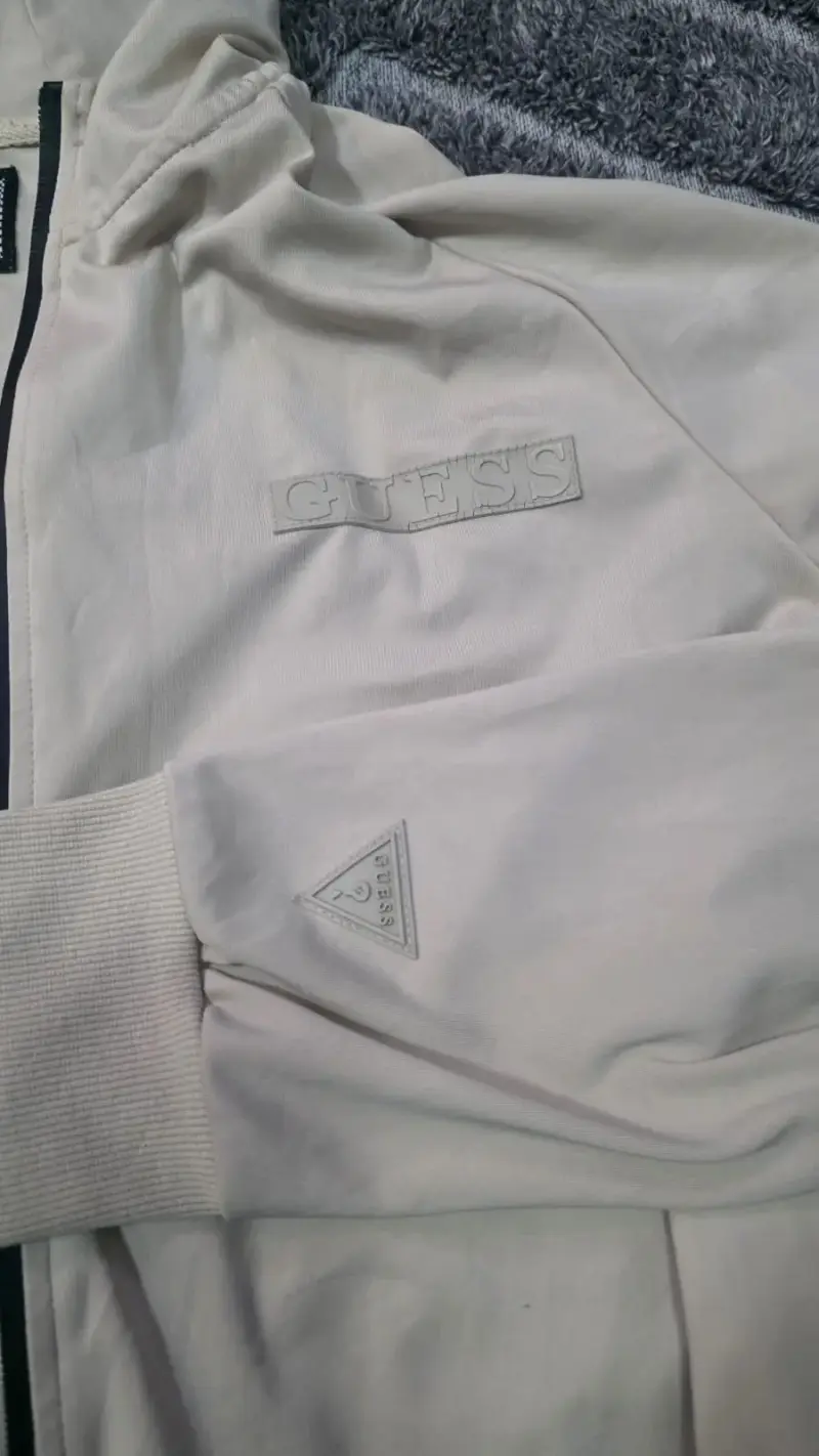 Polerón con capucha Guess beige unisex - 2