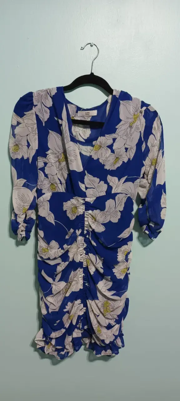Vestido floral azul