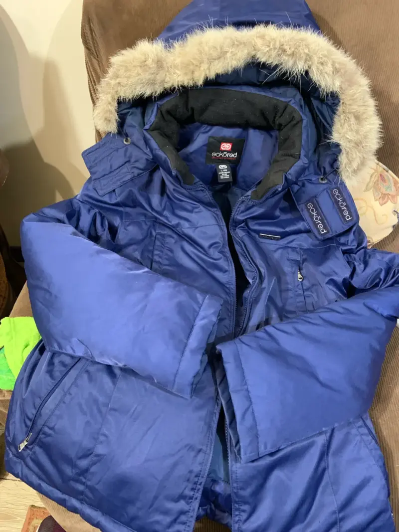 Parka azul con capucha Ecko Red - 1