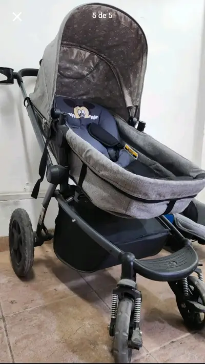 Coche de bebé gris epic 05 - miniatura 1