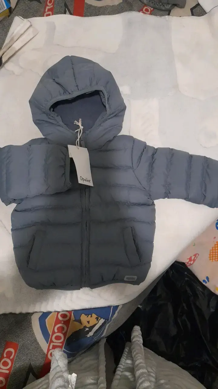 Chaqueta acolchada para bebé Opaline azul - 1