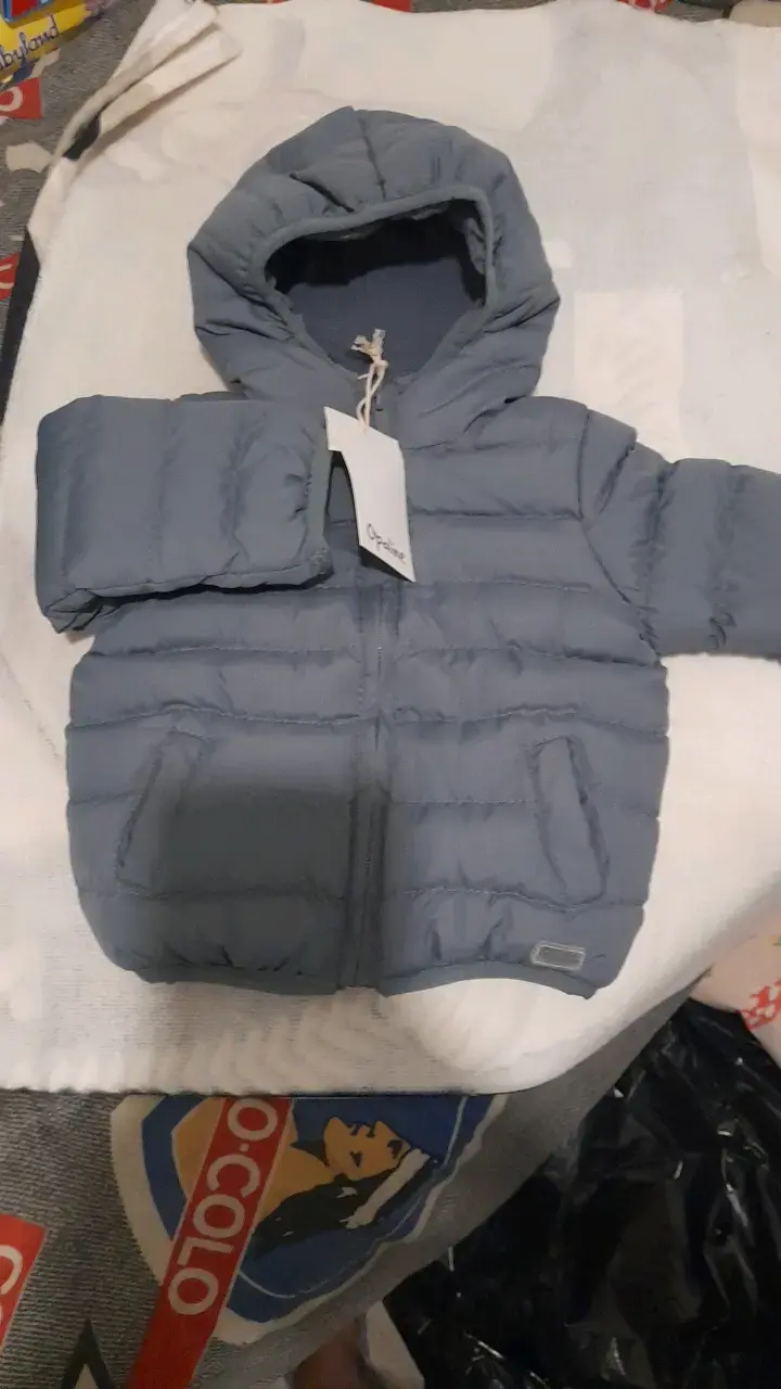Chaqueta acolchada para bebé Opaline azul - 2