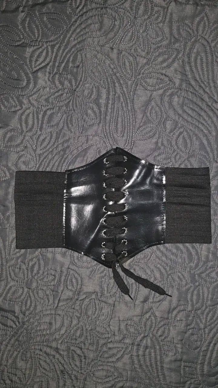 Cinturón corset elástico negro elegante