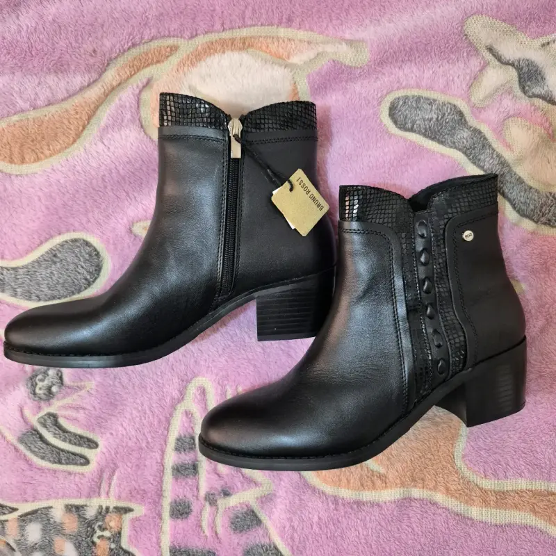 Botines de cuero 16hrs y Bruno Rossi Talla 39 - 3