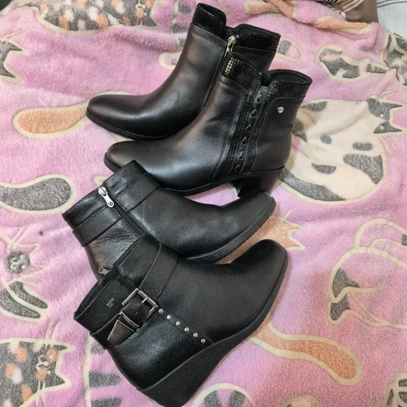 Botines de cuero 16hrs y Bruno Rossi Talla 39 - 4