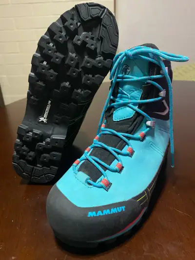 Botas de montaña Mammut color turquesa - miniatura 1