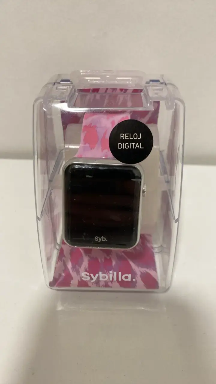 Reloj digital Sybilla con correa estampada