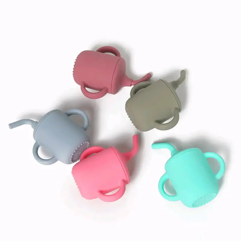 Vaso de silicona para niños con bombilla - 2