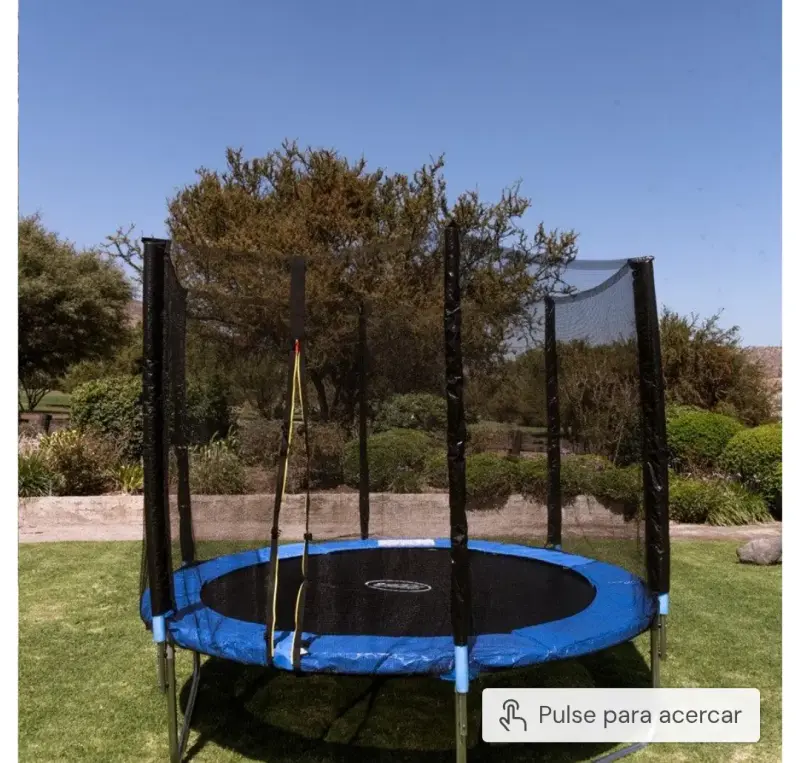 Trampolín con red de seguridad para exteriores - 1