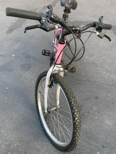 Bicicleta montaña rosada Avalanche en buen estado - miniatura 3