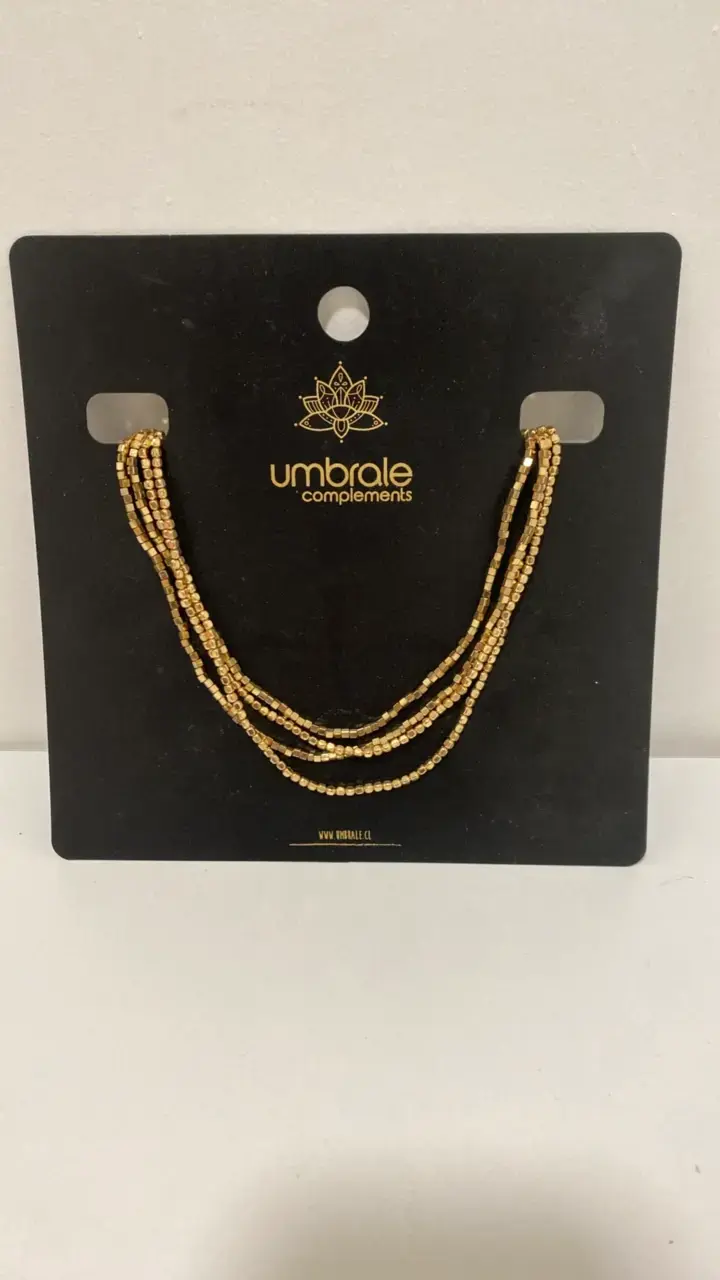 Collar de cuentas doradas Umbrale - 1
