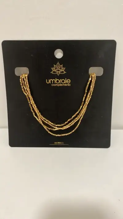 Collar de cuentas doradas Umbrale - miniatura 1