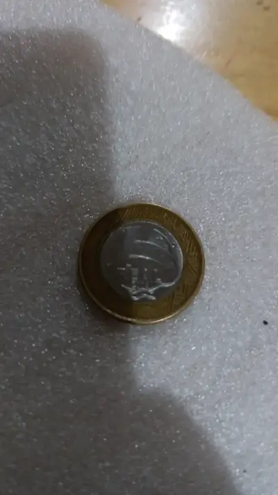 Moneda un real de brasil - miniatura 1