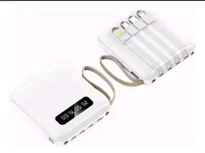 Cargador portátil con cables integrados y pantalla LED - miniatura 1