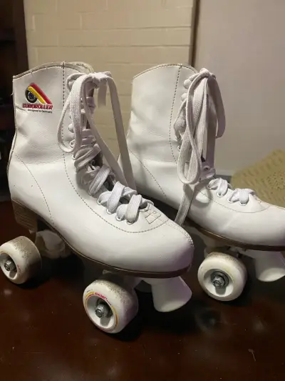 Patines de Cuatro Ruedas Blancos Euro Roller - miniatura 1