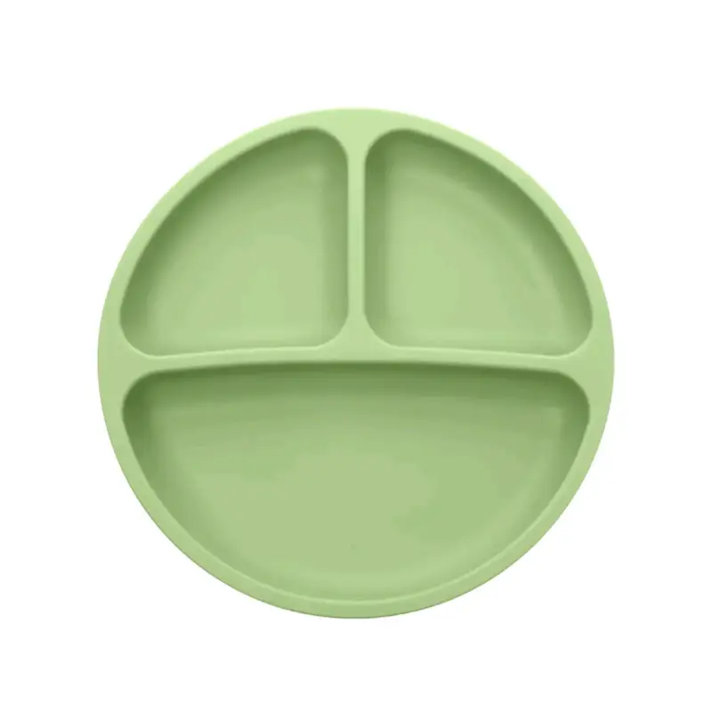 Plato de silicona para bebés con divisiones - 1