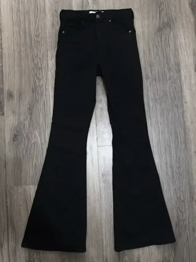 Jeans Topshop Jamie Flare Negro - miniatura 1
