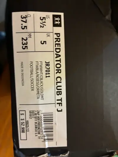 Zapatillas de fútbol Adidas Predator blancas - miniatura 2