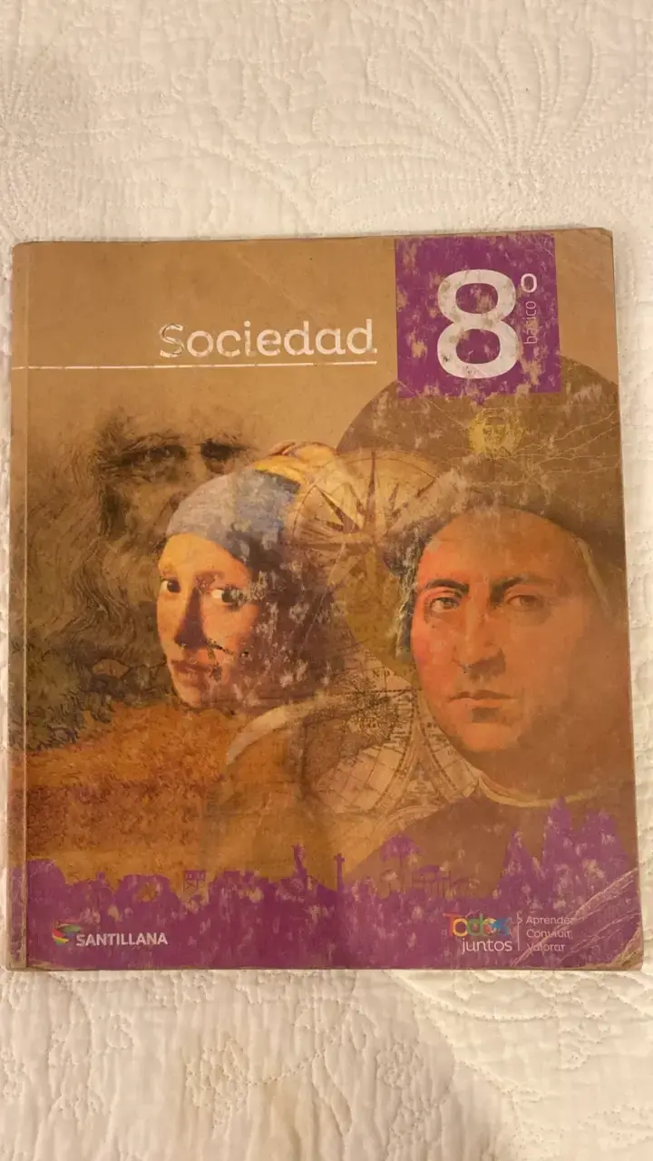 Libro de texto Sociedad 8° básico Santillana