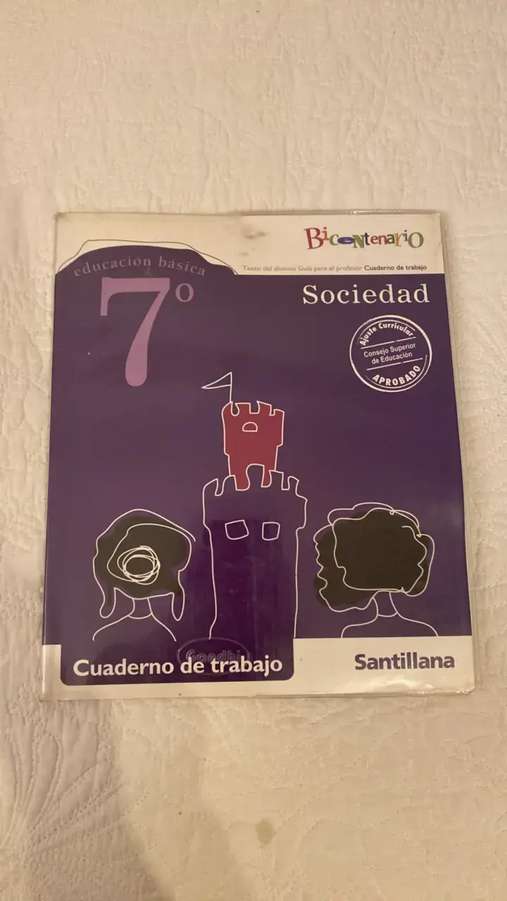 Cuaderno de Trabajo 7° Básico Sociedad Santillana