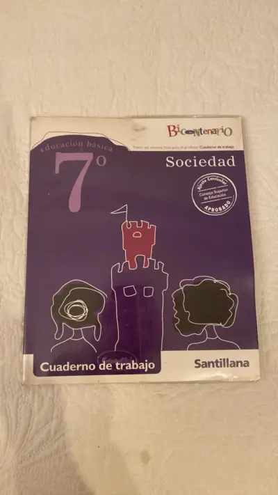Cuaderno de Trabajo 7° Básico Sociedad Santillana - miniatura 1