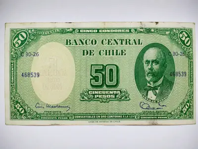 Varios Billetes Antiguos de chile 4 x 10.000 - miniatura 2