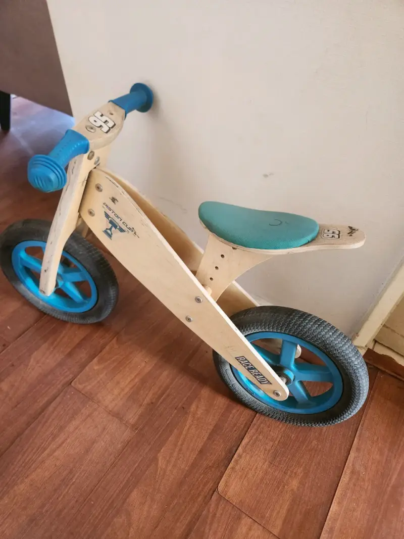 Bicicleta de equilibrio de madera para niños - 3