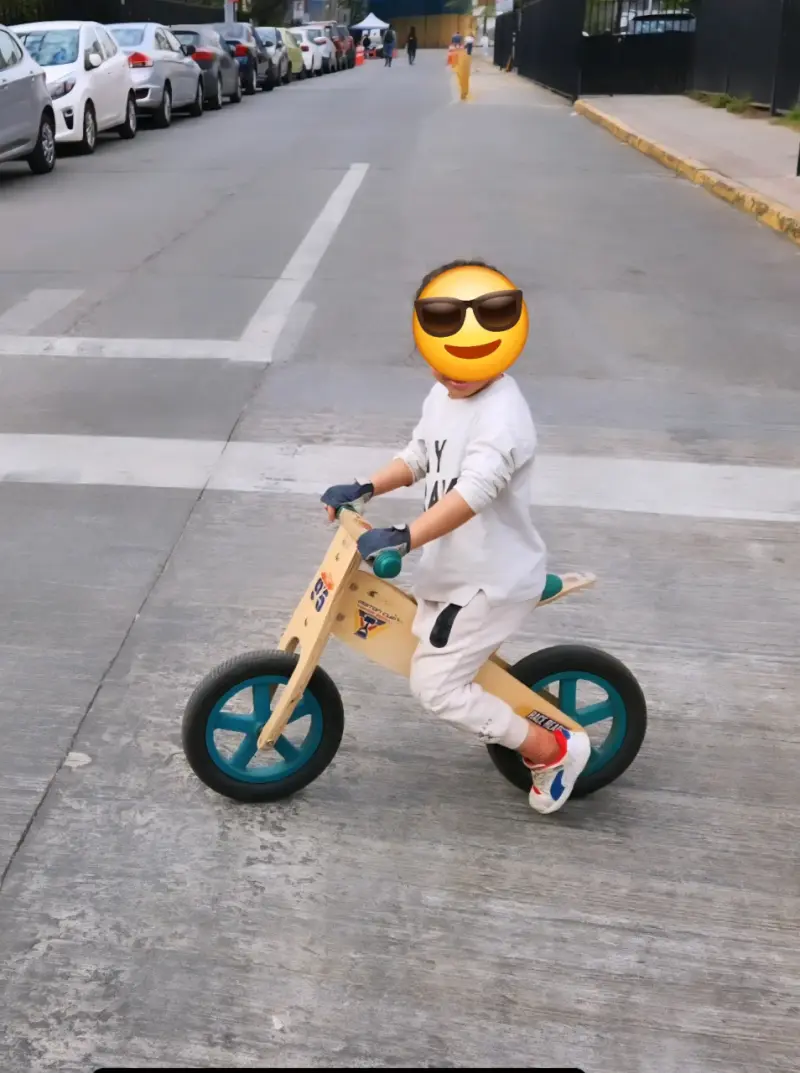 Bicicleta de equilibrio de madera para niños - 5